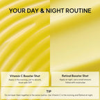 Findglee Booster Shot Vitamin C & Retinal Duo for Dark Spots, Pores & Blemishes