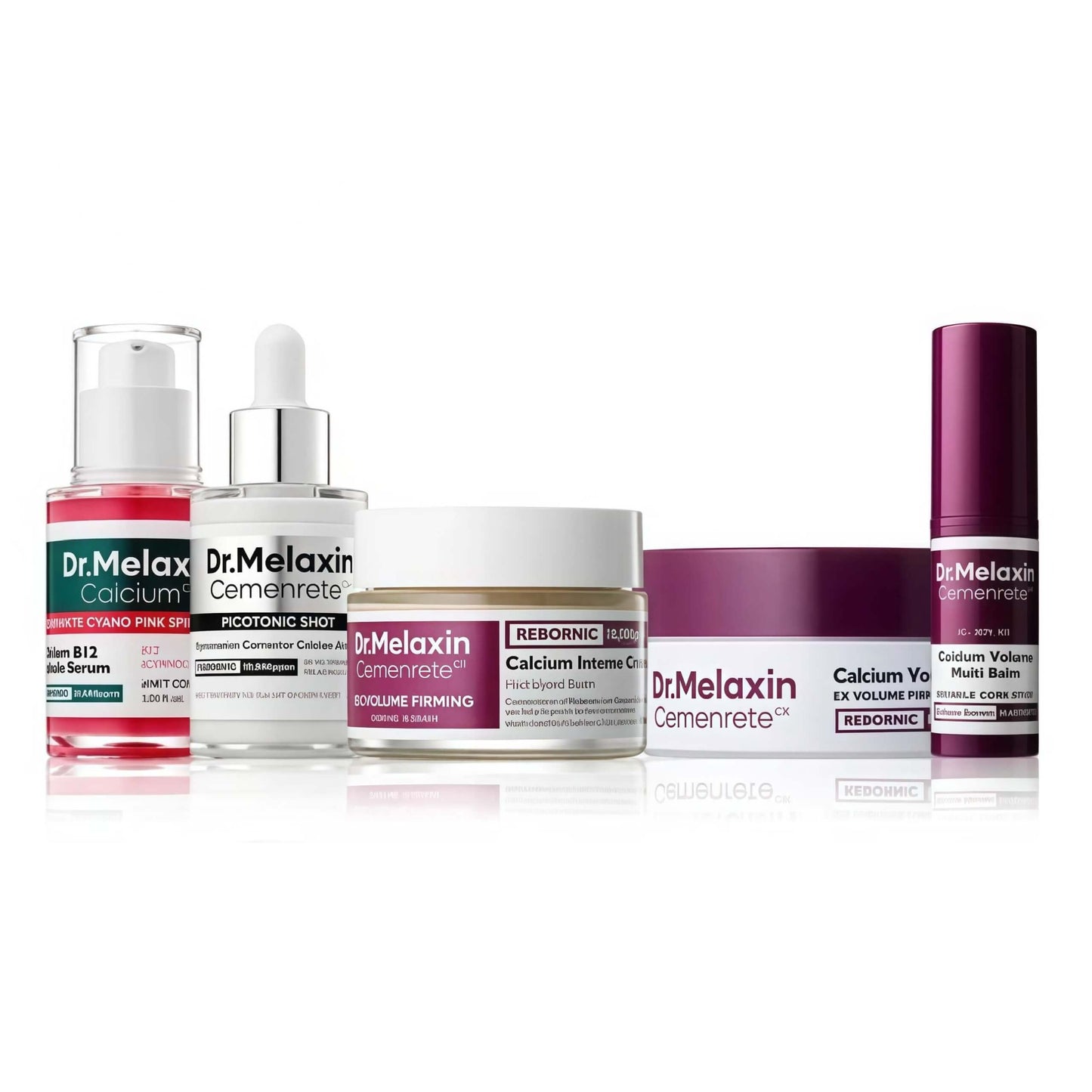 Collagen Boost Skincare Set with Calcium, Hyaluronic Acid & Elastin for Wrinkles and Lifting