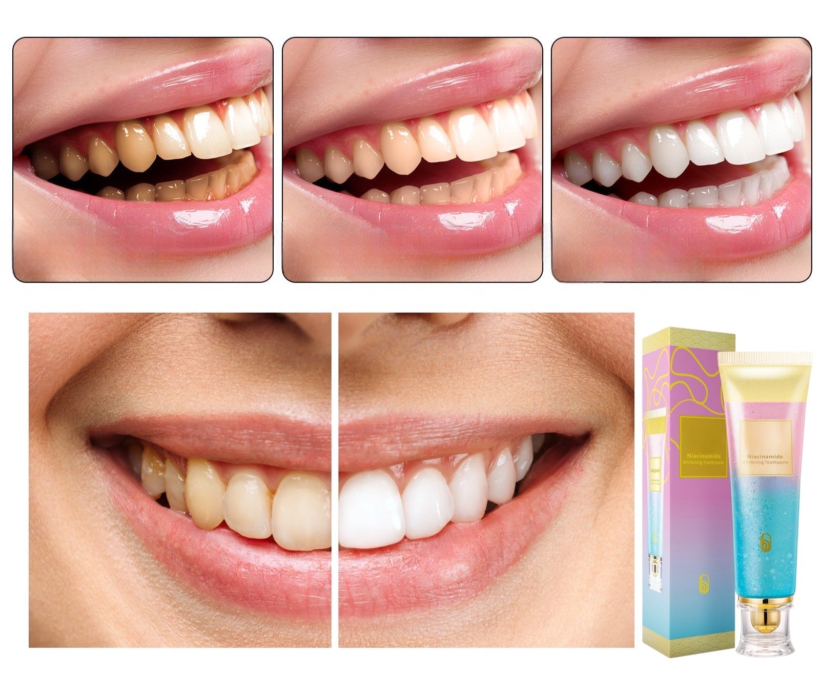Findglee Niacinamide Whitening Toothpaste with Triple Whitening Complex