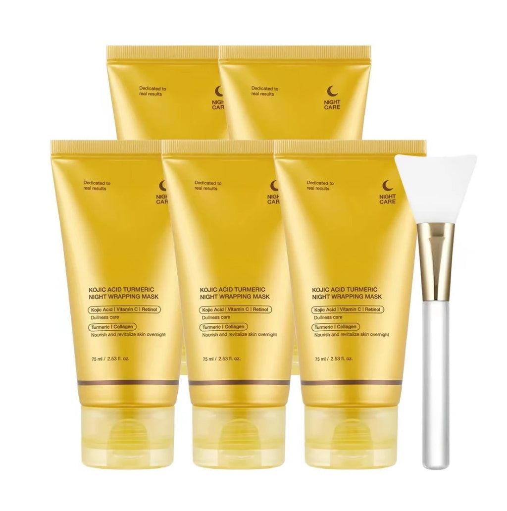 Findglee Kojic Acid & Turmeric Overnight Peel-Off Mask featuring Vitamin C & Retinol