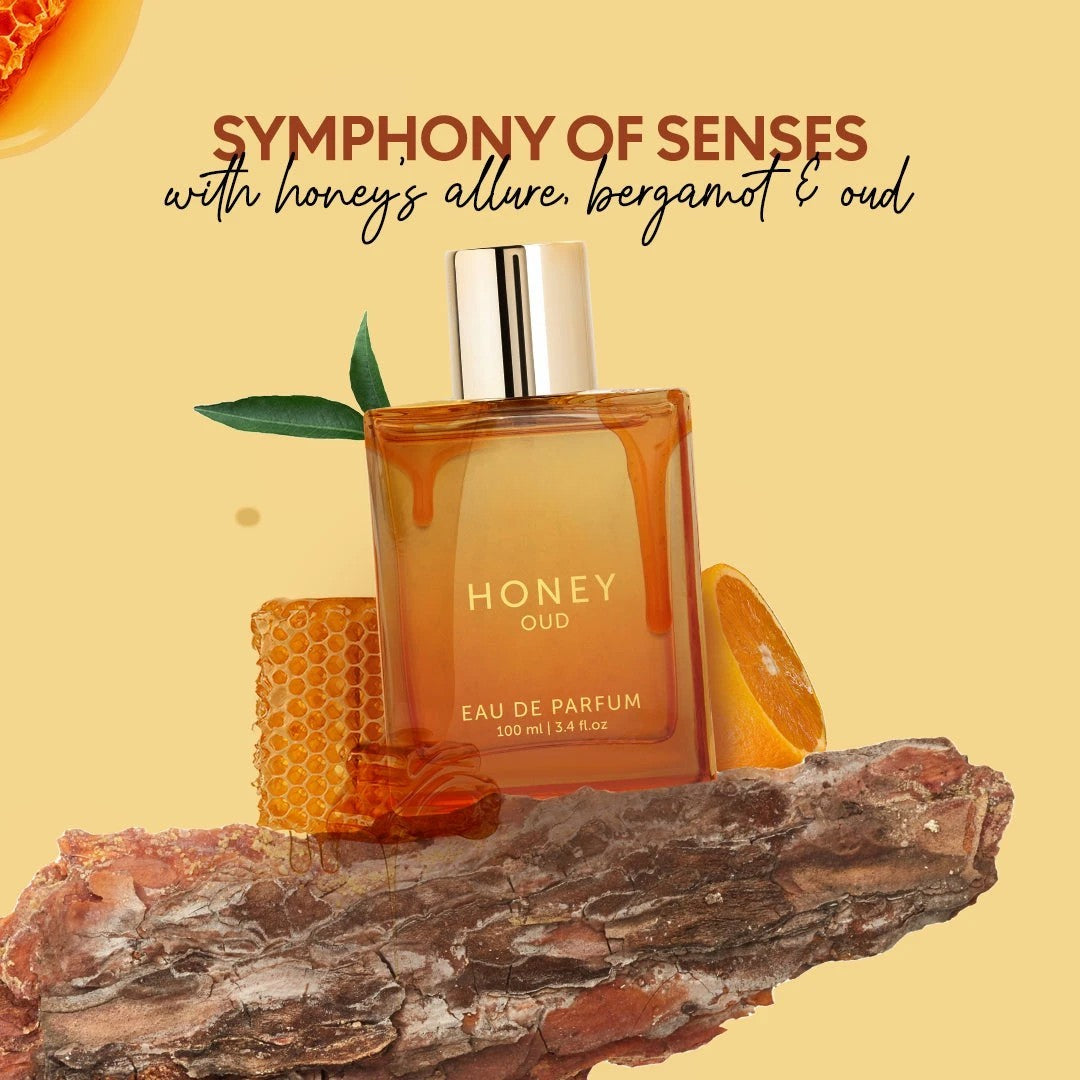 Findglee Honey Oud Eau de Parfum featuring Bergamot, Oud & Amber for Unisex Wear 100ml