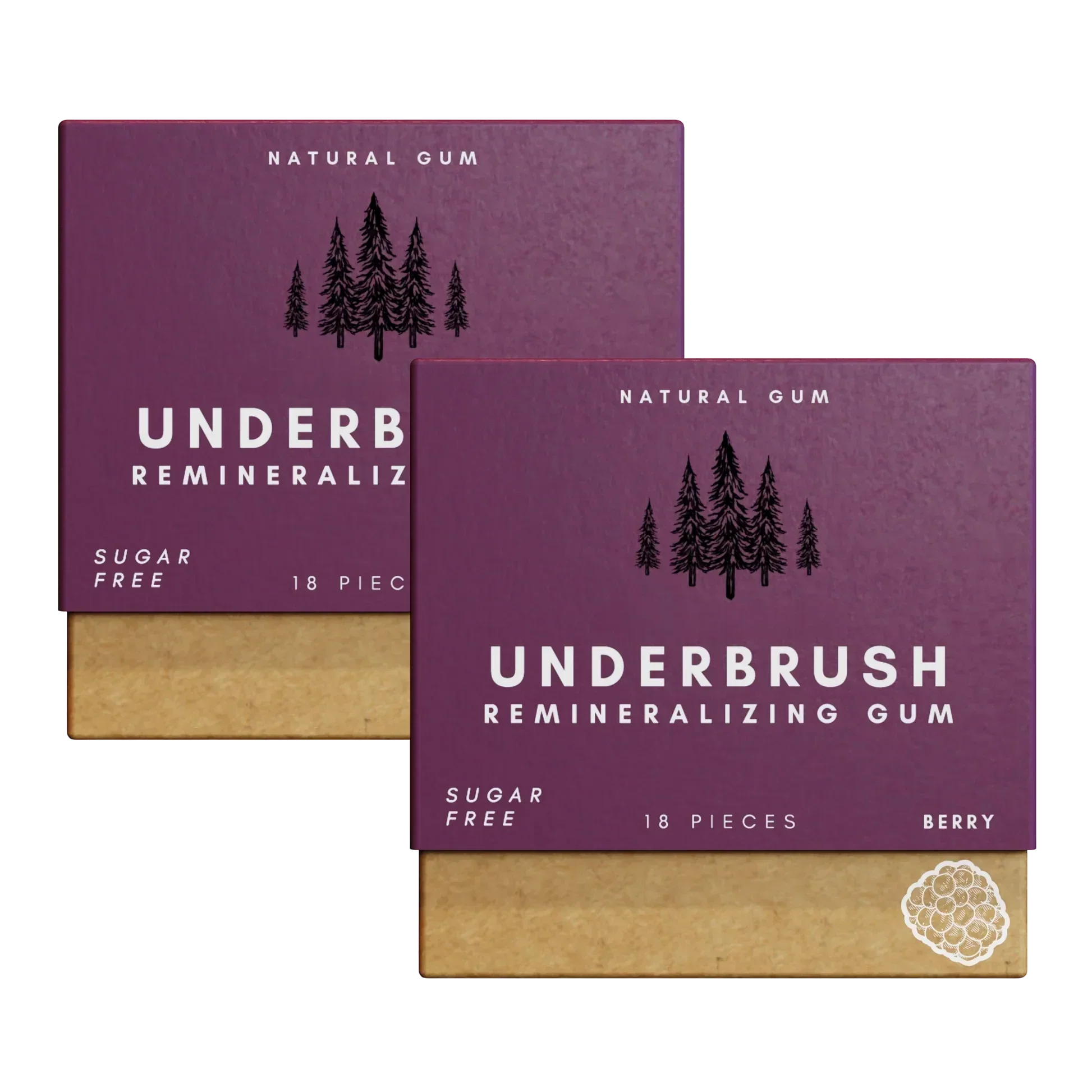Findglee Underbrush Remineralizing Chewing Gum with Nano-Hydroxyapatite
