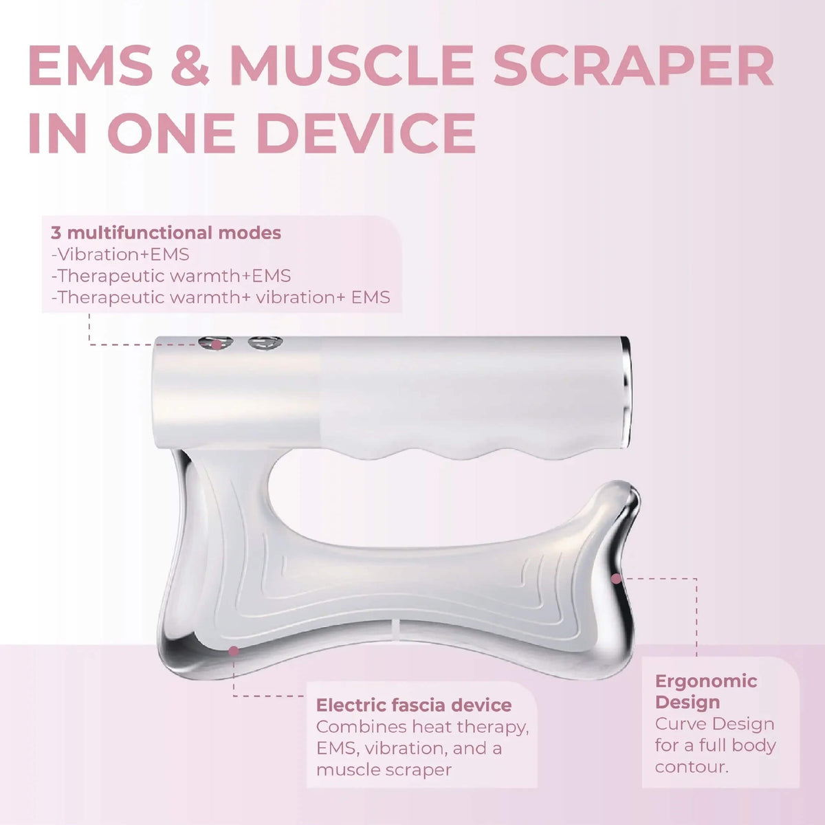 Findglee™ BodySculpt Pro | Heated EMS Gua Sha Muscle Massager