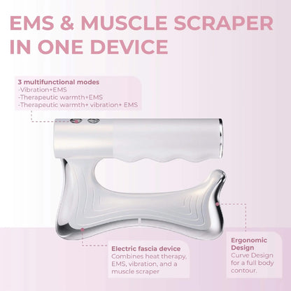 Findglee™ BodySculpt Pro | Heated EMS Gua Sha Muscle Massager