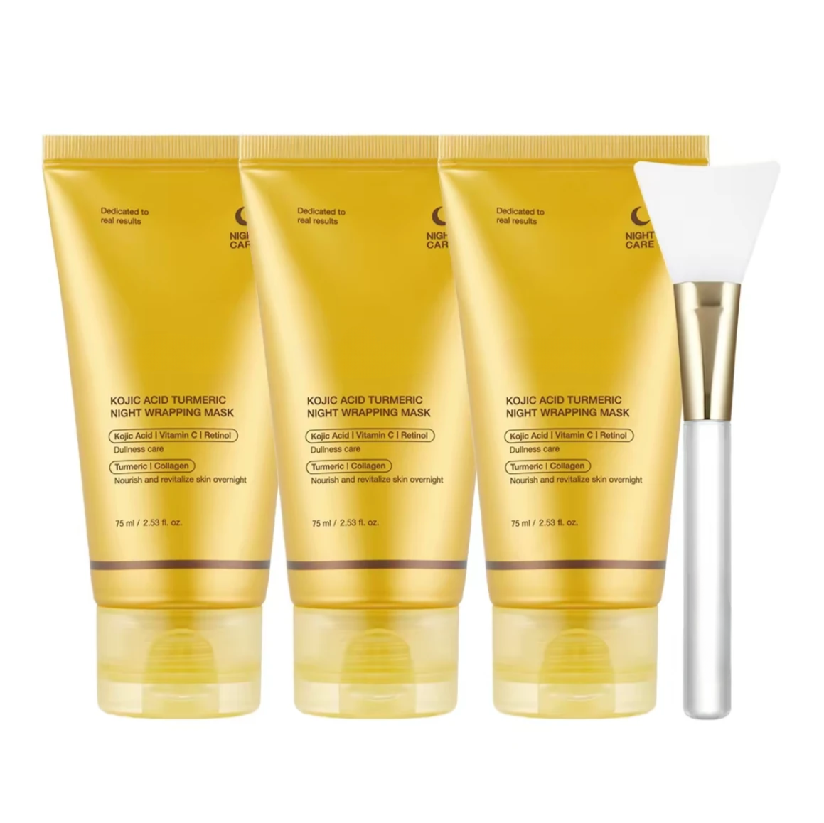 Findglee Kojic Acid & Turmeric Overnight Peel-Off Mask featuring Vitamin C & Retinol
