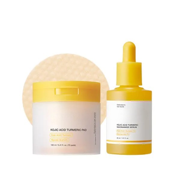 Findglee Kojic Acid Renew & Smooth Duo for Troubled Skin with Turmeric and Niacinamide