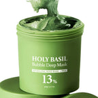 Findglee Holy Basil Bubble Deep Mask with Korean Clay & PHA for Pores, Blackheads & Blemishes