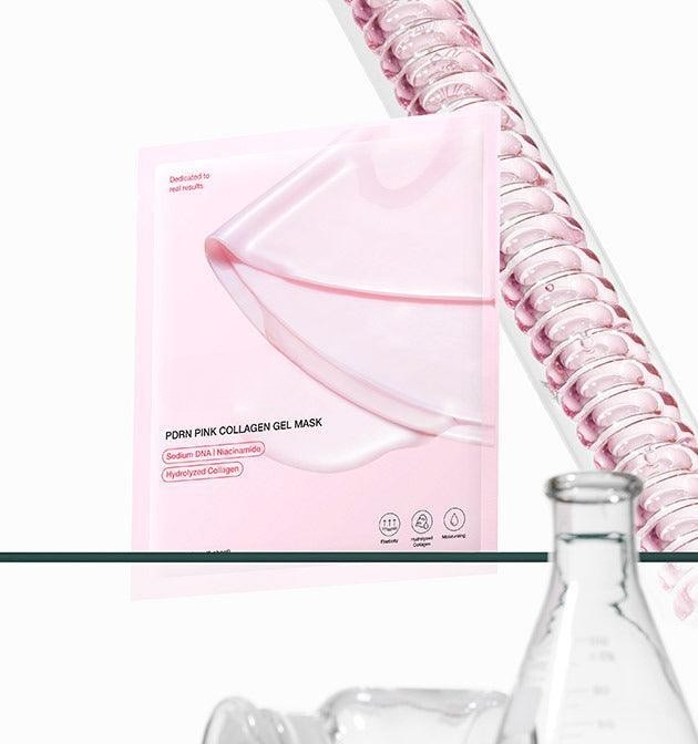 Findglee PDRN Pink Collagen Gel Mask featuring Salmon DNA for Radiant, Luminous Skin