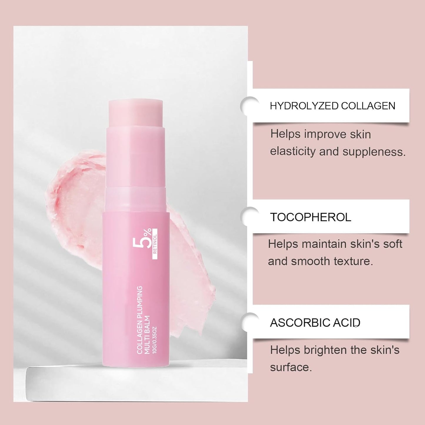 Multi-Use Pink Collagen Balm Stick