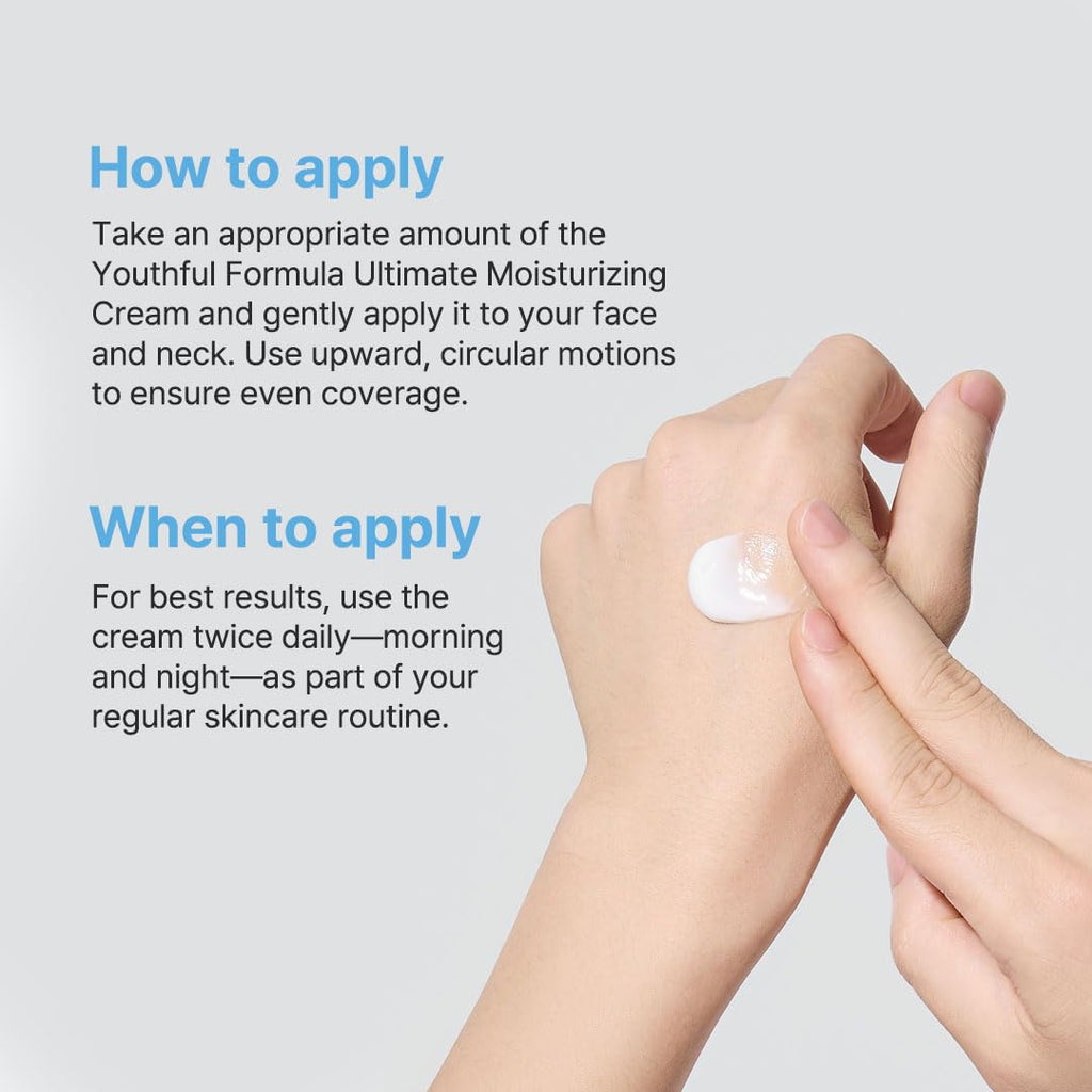Findglee NIDA Youthful Formula Dry Skin Moisturizer with Hyaluronic Acid, Niacinamide & Collagen