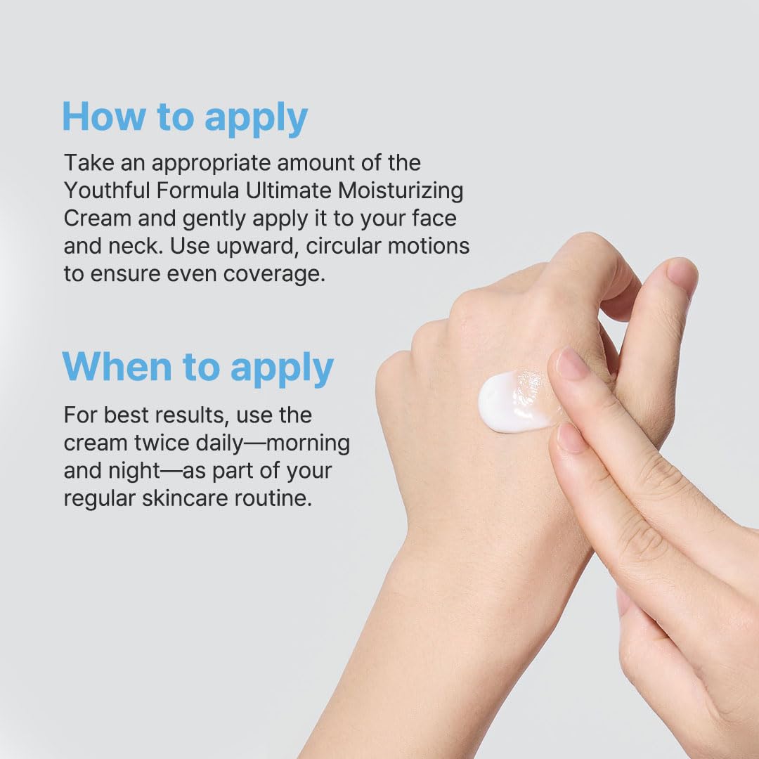 Findglee NIDA Youthful Formula Dry Skin Moisturizer with Hyaluronic Acid, Niacinamide & Collagen