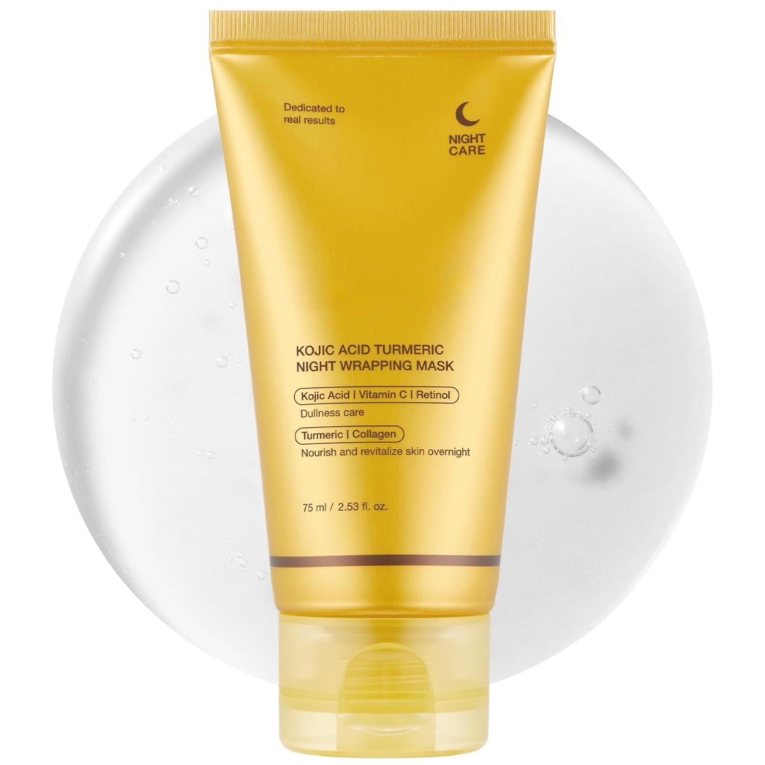 Findglee Kojic Acid & Turmeric Overnight Peel-Off Mask featuring Vitamin C & Retinol