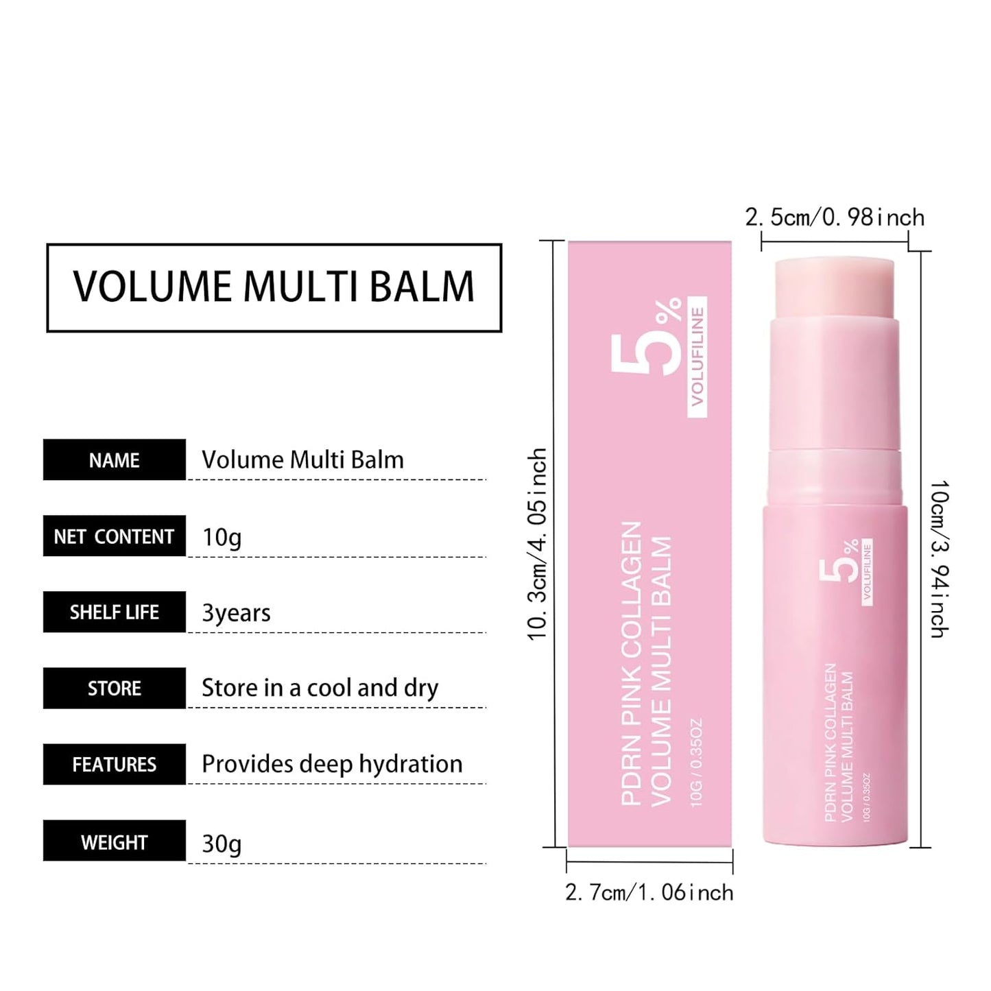 2026 PDRN Pink Collagen Volume Multi Balm Stick