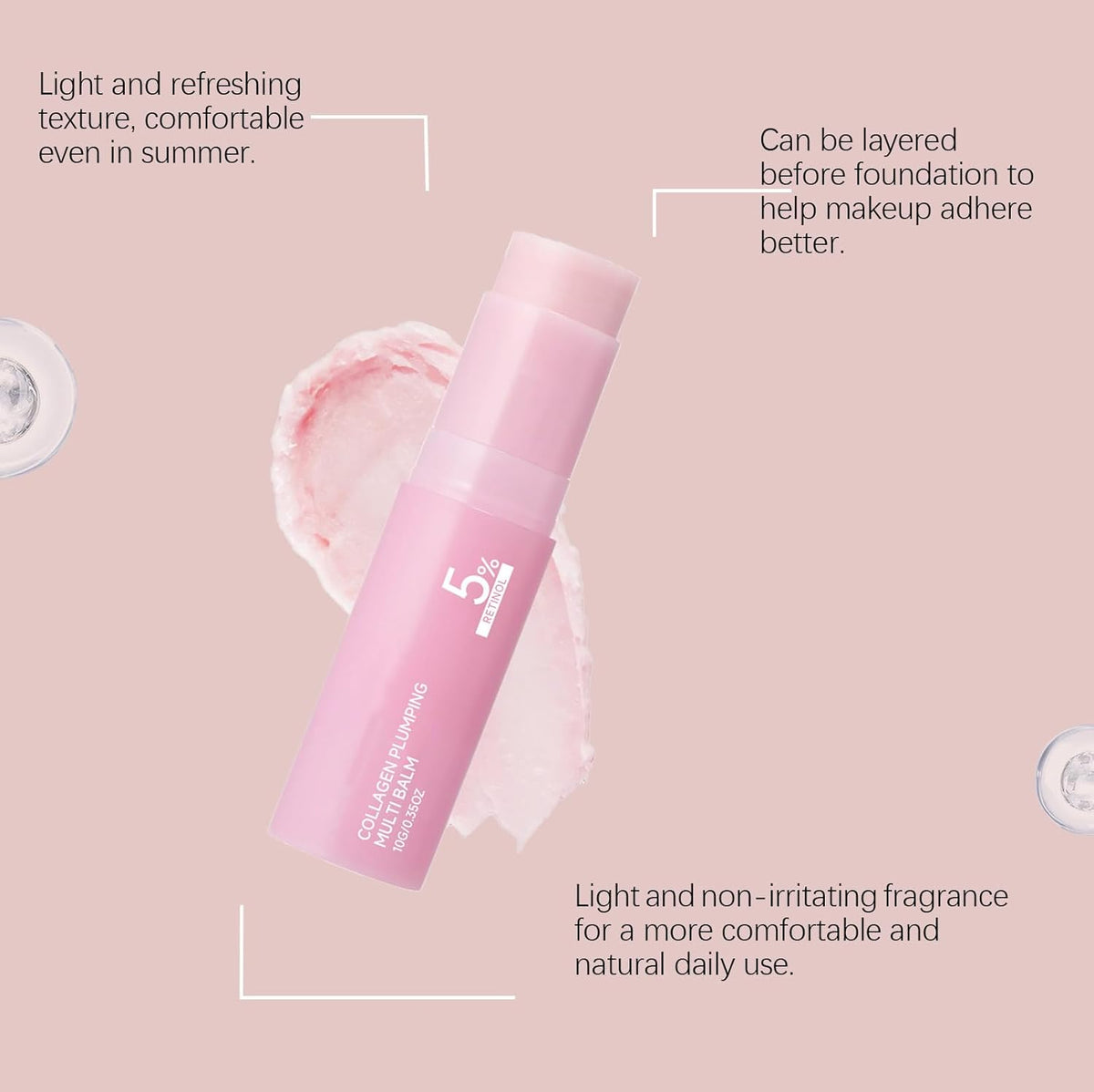 Multi-Use Pink Collagen Balm Stick