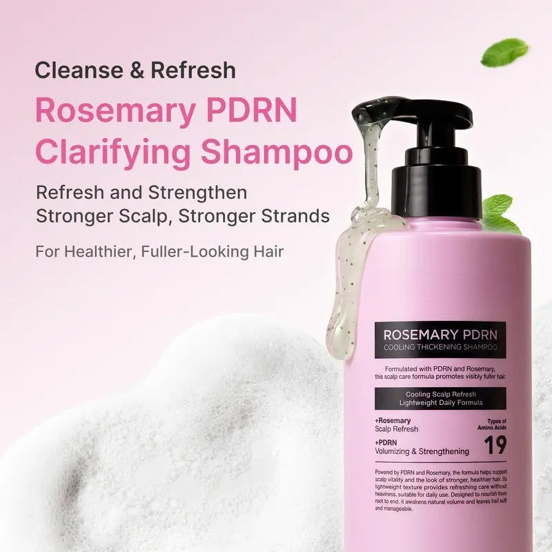 Findglee Rosemary PDRN Hair and Scalp Care Set with Thickening Shampoo, Conditioner and PDRN Stick