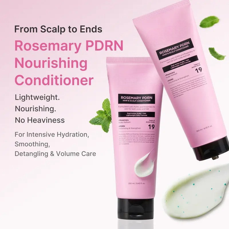 Findglee Rosemary PDRN Hair and Scalp Care Set with Thickening Shampoo, Conditioner and PDRN Stick