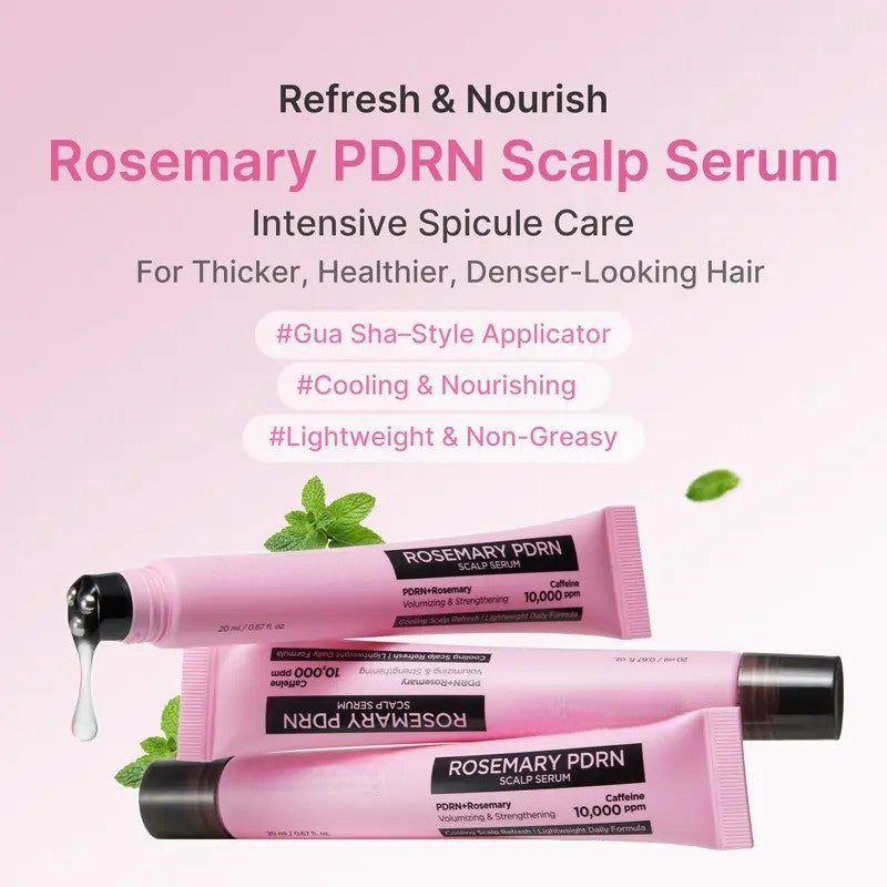 Findglee Rosemary PDRN Hair and Scalp Care Set with Thickening Shampoo, Conditioner and PDRN Stick