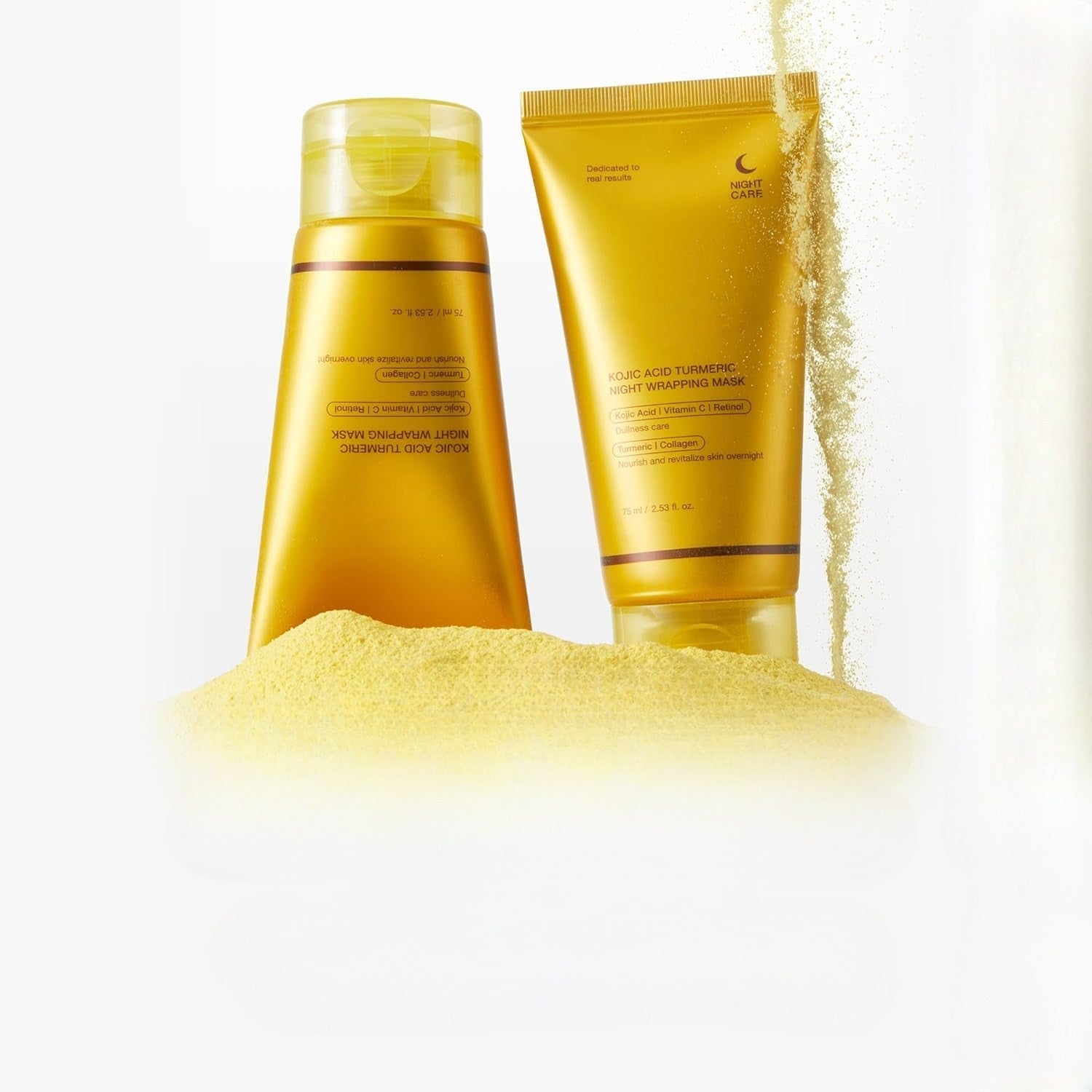Findglee Kojic Acid & Turmeric Overnight Peel-Off Mask featuring Vitamin C & Retinol