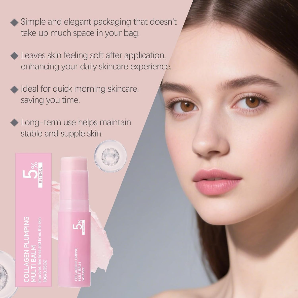 Multi-Use Pink Collagen Balm Stick