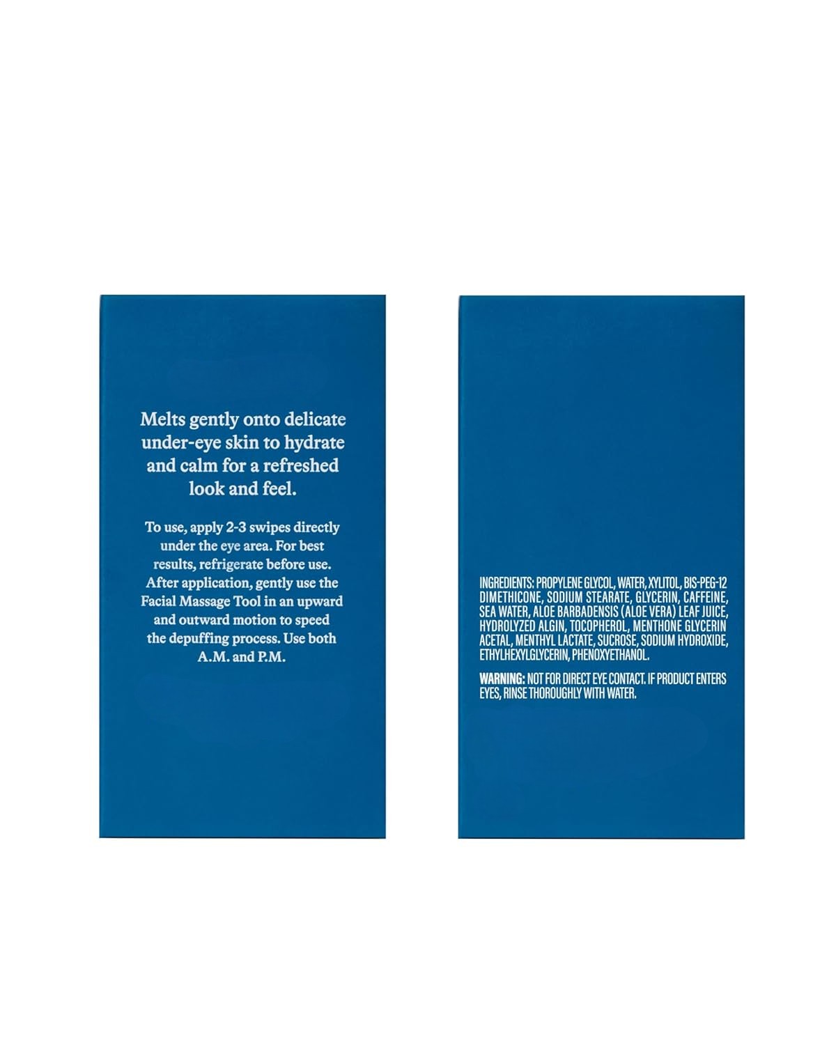 Findglee Cooling Eye Stick & Gua Sha Tool Set Depuffing Duo for Dark Circles and Under-Eye Fatigue