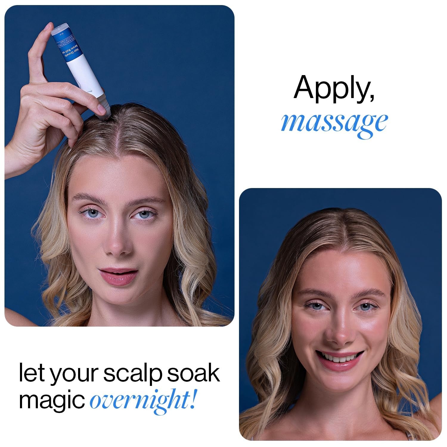 Findglee Hair Growth Serum Roll-On with Rosemary, Redensyl & Peptides