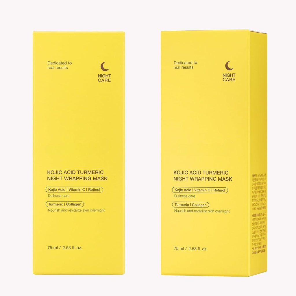 Findglee Kojic Acid & Turmeric Overnight Peel-Off Mask featuring Vitamin C & Retinol