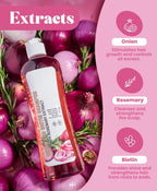 Findglee Onion Biotin & Rosemary Shampoo + Treatment Set for Thicker, Fuller Hair