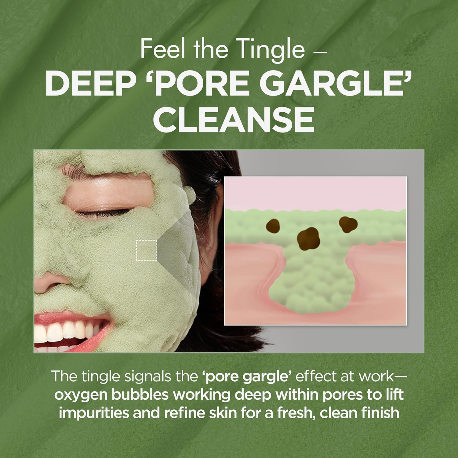 Findglee Holy Basil Bubble Deep Mask with Korean Clay & PHA for Pores, Blackheads & Blemishes