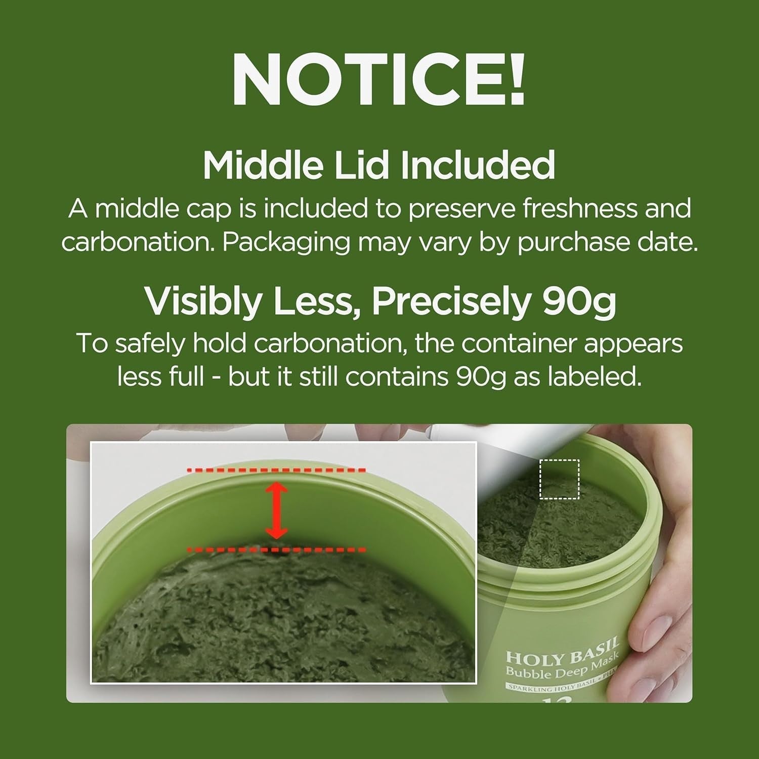 Findglee Holy Basil Bubble Deep Mask with Korean Clay & PHA for Pores, Blackheads & Blemishes