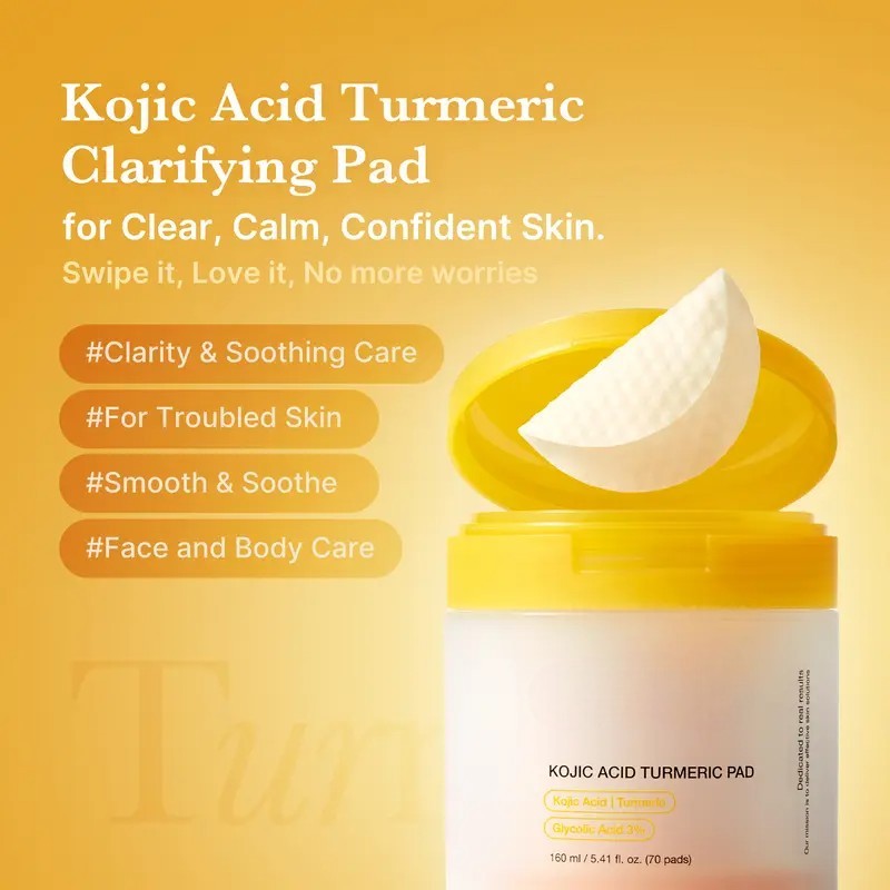 Findglee Kojic Acid Renew & Smooth Duo for Troubled Skin with Turmeric and Niacinamide