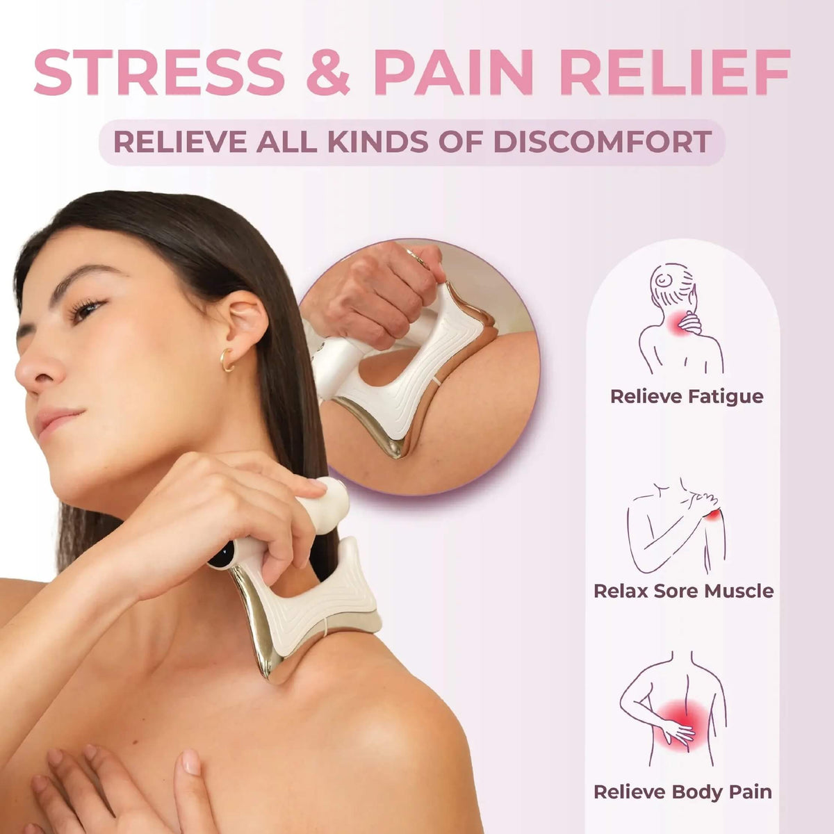 Findglee™ BodySculpt Pro | Heated EMS Gua Sha Muscle Massager