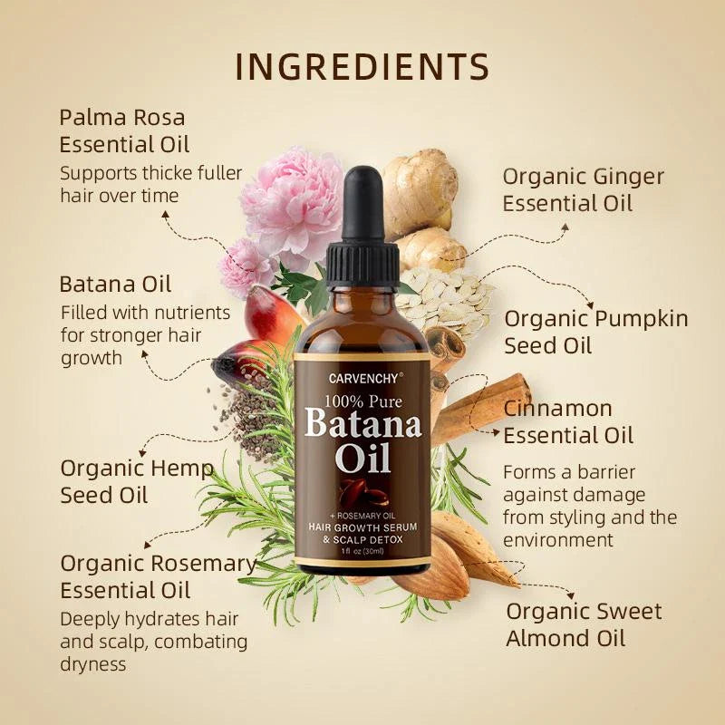 Findglee CARVENCHY Batana Oil with Rosemary Oil for Stronger, Healthier Hair