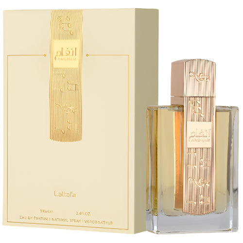 Findglee Lattafa Angham Eau de Parfum Scent featuring Pink Pepper, Jasmine and Vanilla