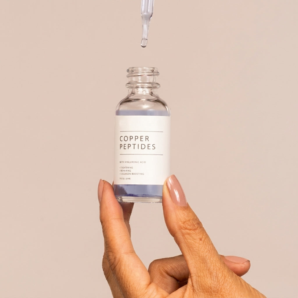 Findglee Copper Peptides GHK Firming Serum with Hyaluronic Acid for Fine Lines & Elasticity