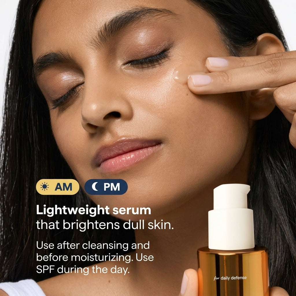 Findglee Daily Defense 15% Vitamin C Serum for Dull Skin, Skin Tone & Radiance