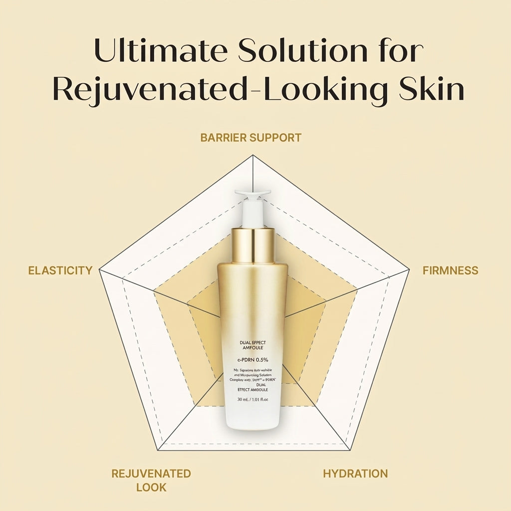 Findglee Dual Effect Ampoule DOT DUAL c-PDRN Salmon DNA Face Serum with Ceramide NP for Anti Aging