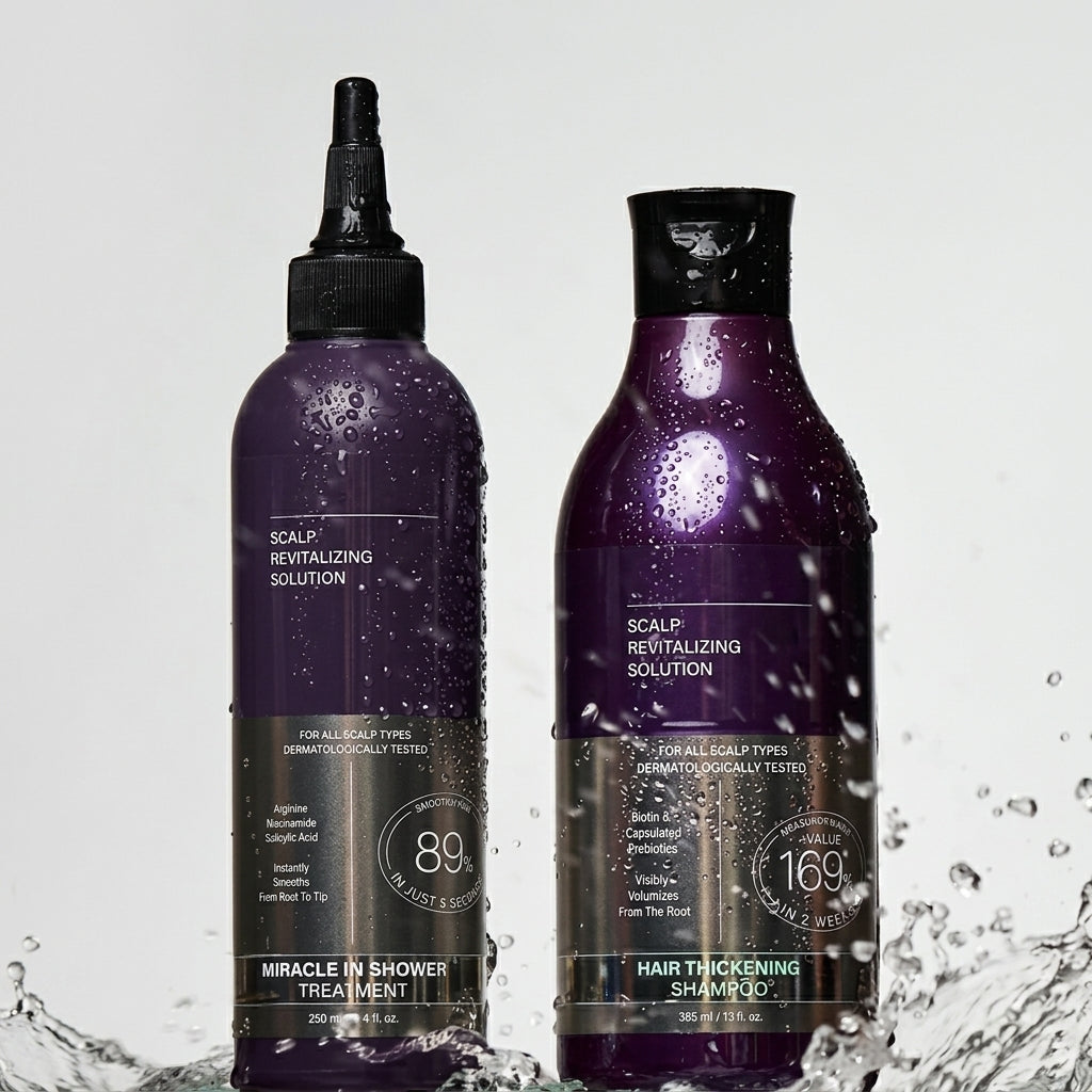 Findglee Hair & Scalp Revitalizing Solution Thickening Duo with Biotin & Prebiotics