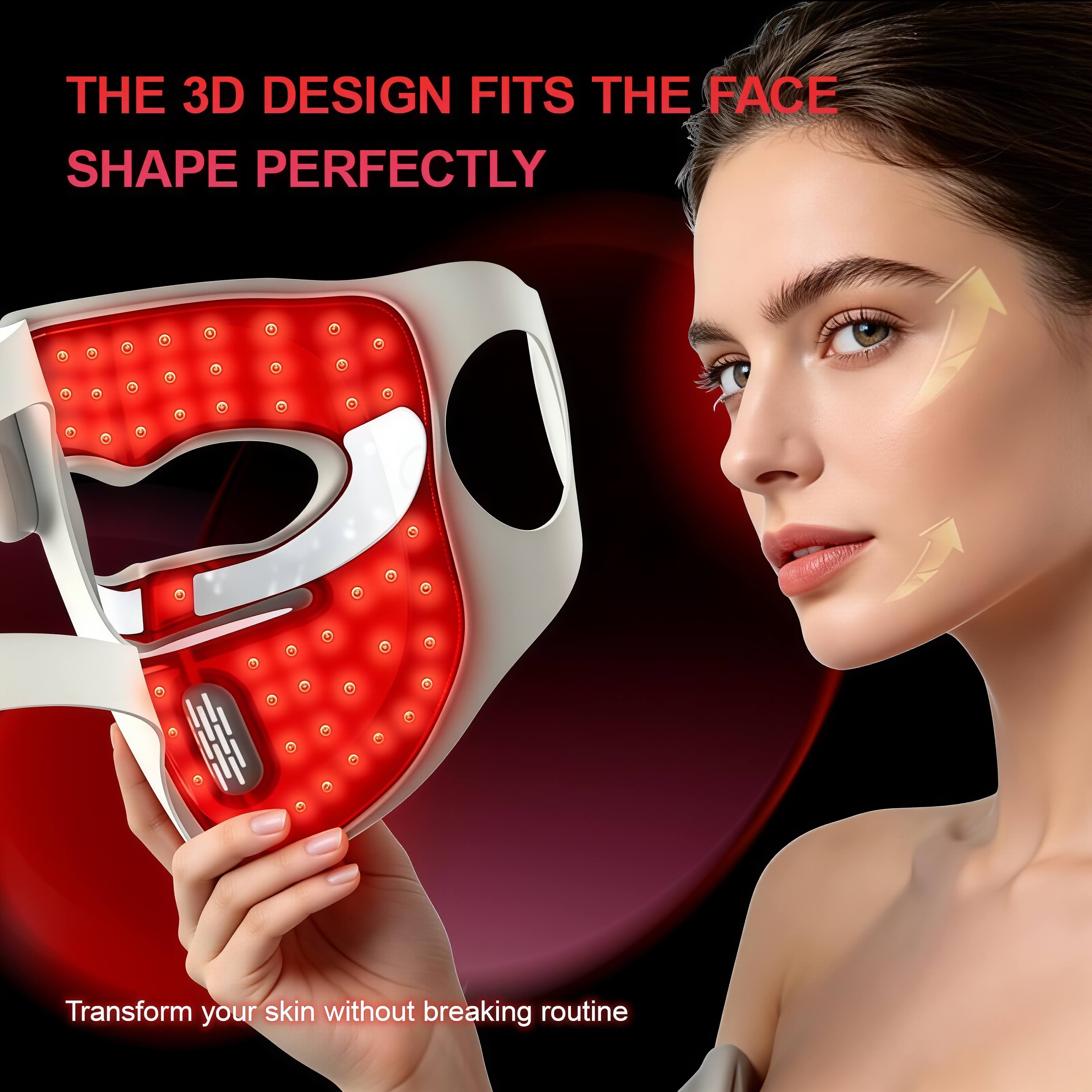 FindGlee™ GLOW 3D Dual NIR Wireless LED Mask