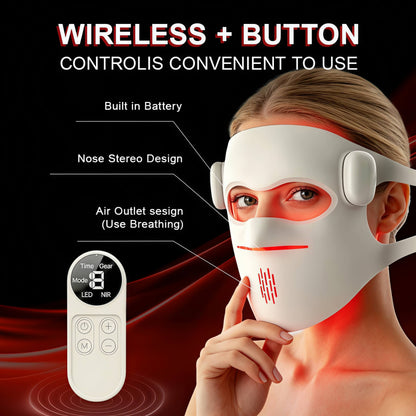 FindGlee™ GLOW 3D Dual NIR Wireless LED Mask