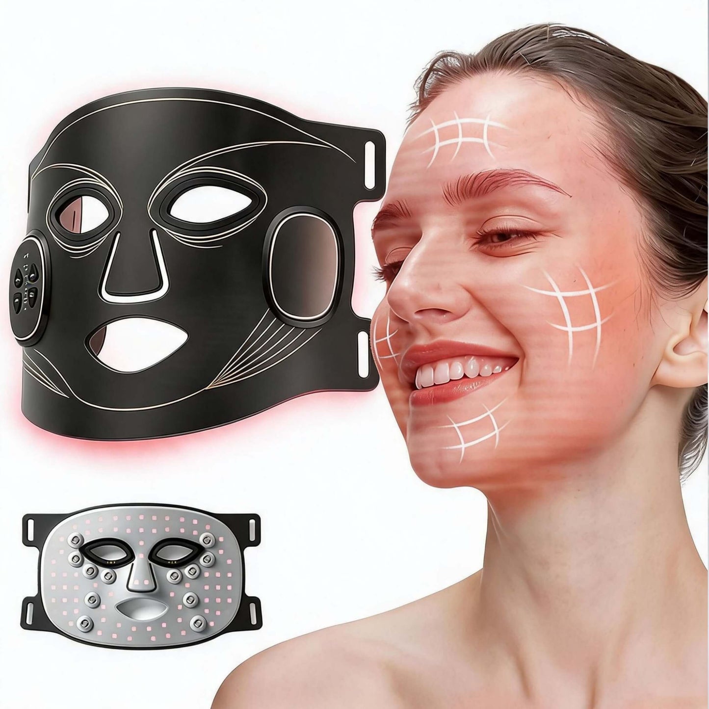 FindGlee™ GLOW Wireless EMS & LED Mask