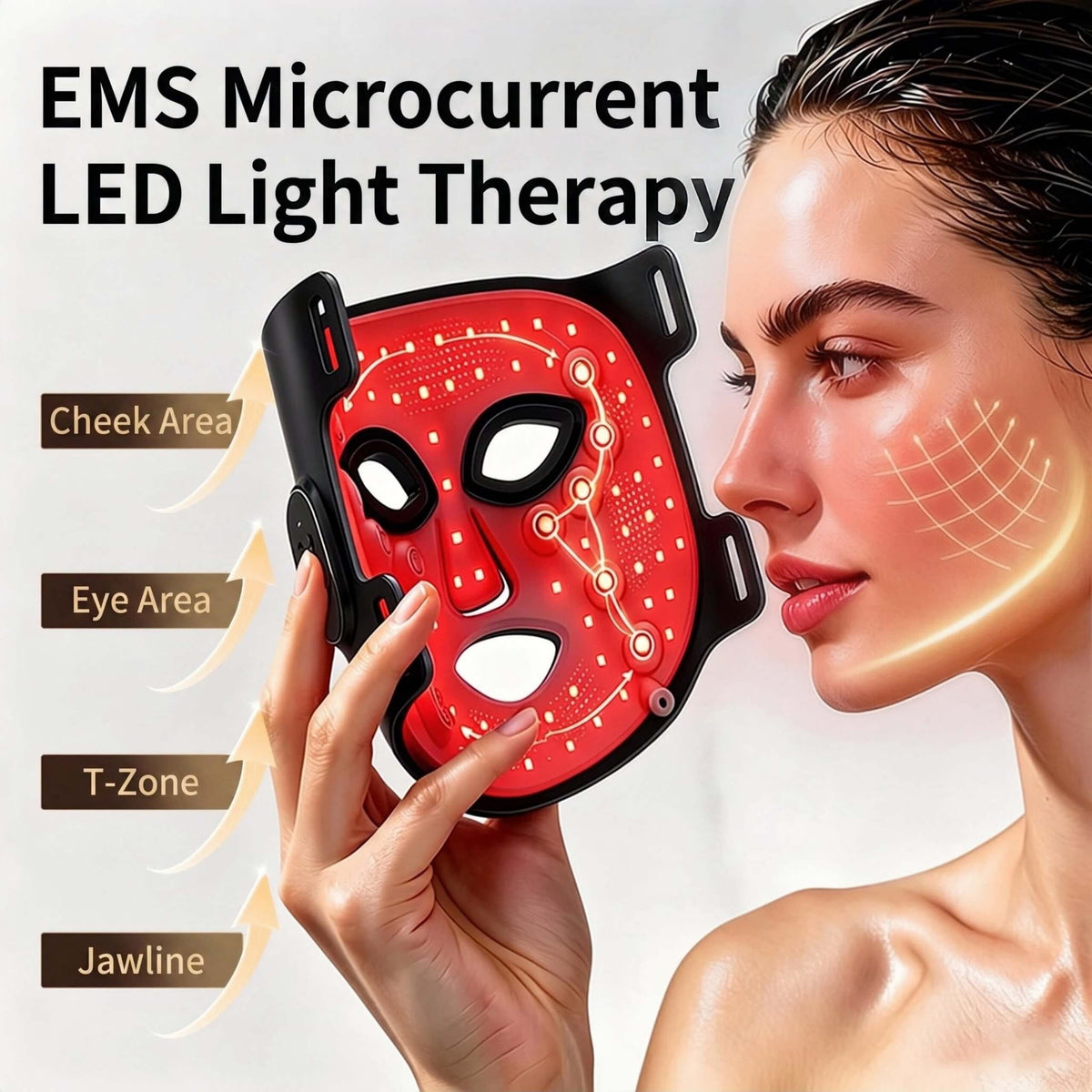 FindGlee™ GLOW Wireless EMS & LED Mask