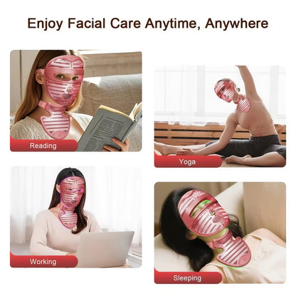FindGlee™ GLOW Wireless Face + Neck &  Chest Mask Set