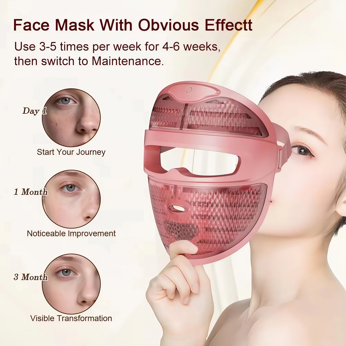 FindGlee™ GLOW Wireless Face + Neck &  Chest Mask Set