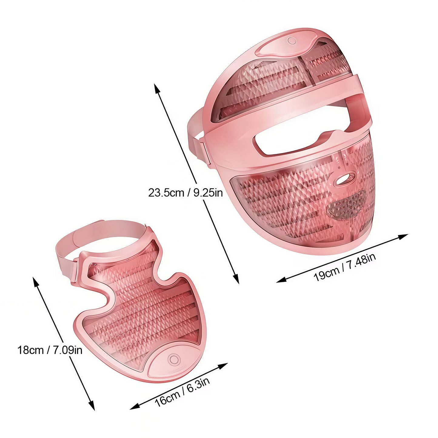 FindGlee™ GLOW Wireless Face + Neck &  Chest Mask Set