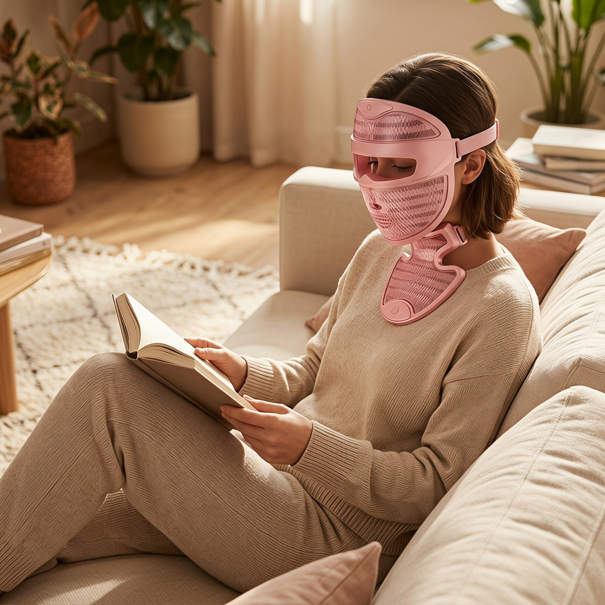 FindGlee™ GLOW Wireless Face + Neck &  Chest Mask Set