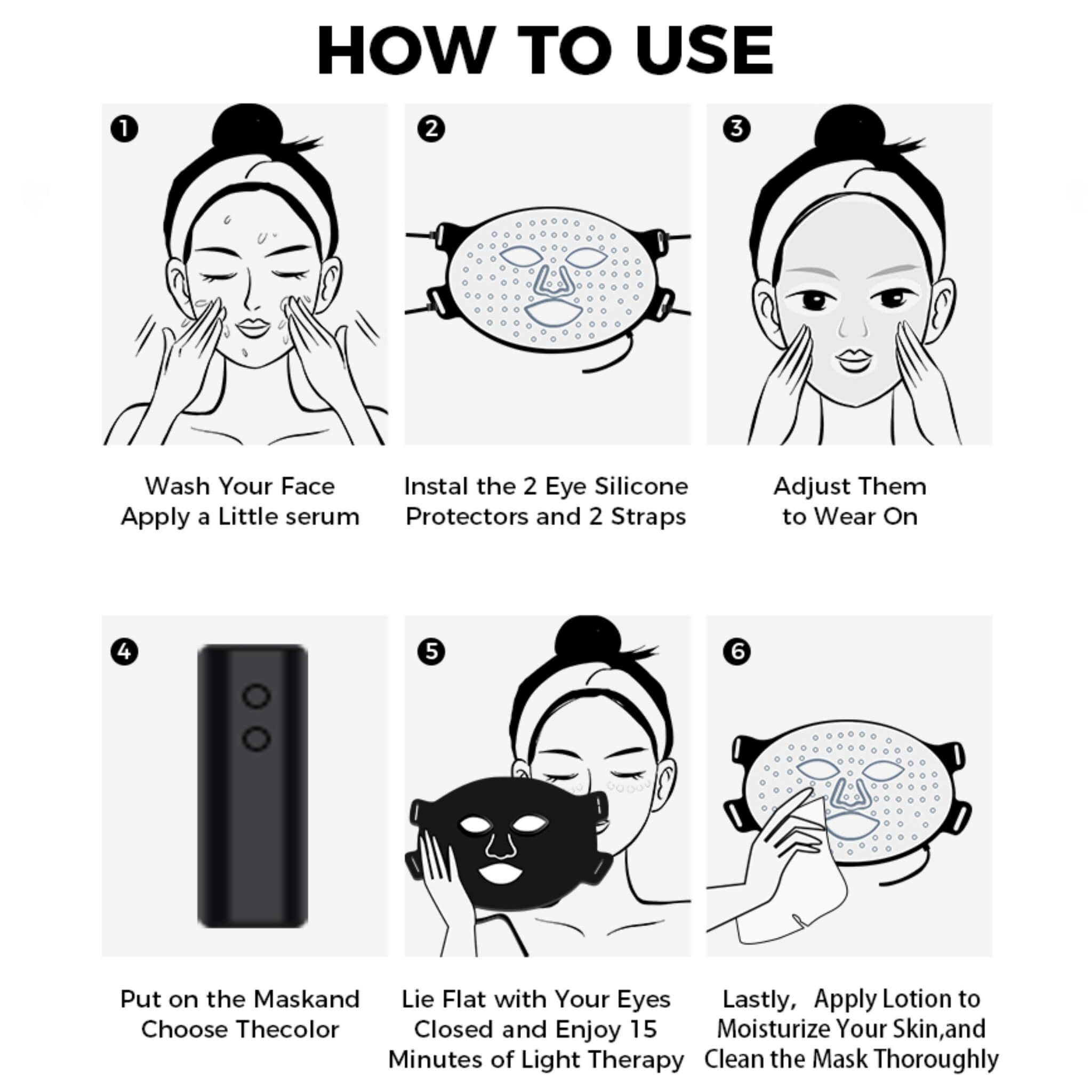 FindGlee™ LED 7-Color Light Therapy Mask
