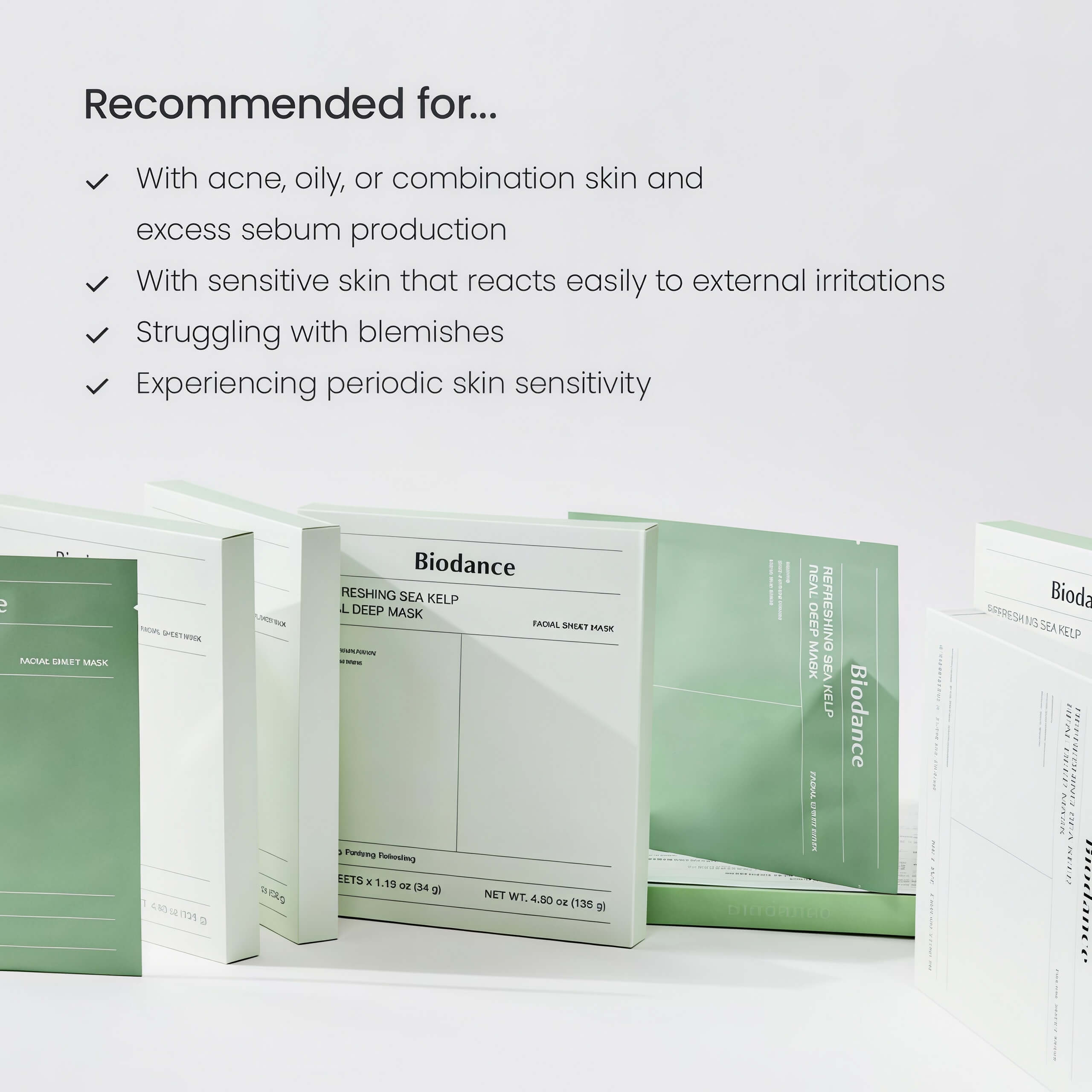Maskholic Set | Collagen, PDRN, Ceranol, Seakelp (4*4, 16ea)