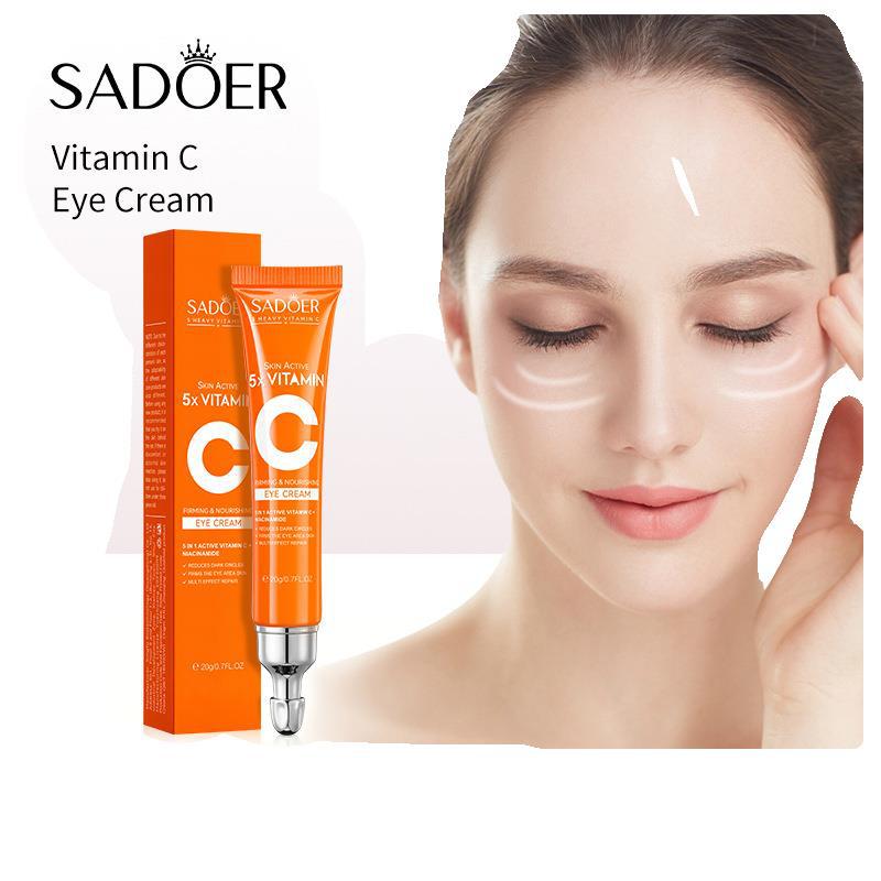 Findglee Korean 5X Vitamin C Skincare Set with Cleanser, Toner, Serum, Lotion, Eye and Face Cream