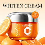 Findglee Korean 5X Vitamin C Skincare Set with Cleanser, Toner, Serum, Lotion, Eye and Face Cream