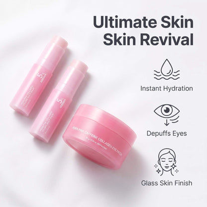 PDRN Pink Volufiline Balm & Caffeine Collagen Eye Patch Set